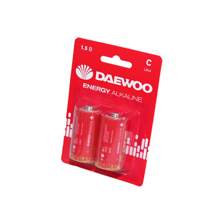 Батарейка DAEWOO ENERGY Alkaline LR14 BL2 (Комплект 2 шт.)