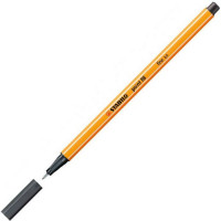 Ручка капиллярная STABILO point 88 0,4 мм Темно-серая холодная (STABILO 88/97)