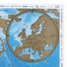 Политическая скретч-карта мира 