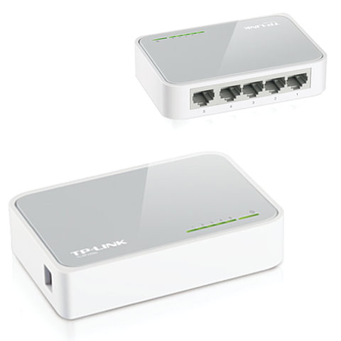 Коммутатор TP-LINK TL-SF1005D, 5RJ45, LAN 10/100 Мбит/с, проводной