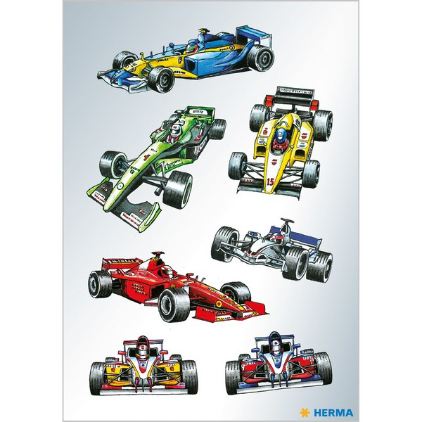 HERMA 3317 НАКЛЕЙКИ DECOR ГОНОЧНЫЕ АВТОМОБИЛИ