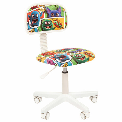 Кресло детское СН KIDS 101, без подлокотников, цветное с рисунком "Монстры", 7027821