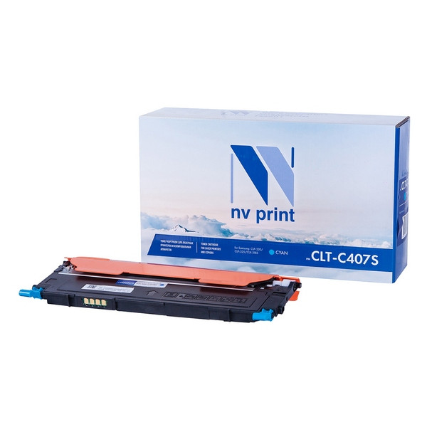 NV Print NVP-CLTC407SC Картридж совместимый NV-CLT-C407S Cyan для Samsung CLP 320 /  320N /  325 /  325W /  CLX 3180 /  3180FN /  3180FW /  3185 /  3185FW /  3185N /  3185FN /  3185W (1000k)