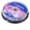 Записываемый компакт-диск Verbatim 43498 DVD+R 4.7 GB 16x CB/10 (Комплект 10 шт.)