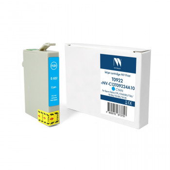 NV Print NVP-C13T09224A10 Струйный картридж T0922 (NV-C13T09224A10) Cyan для Epson Stylus C91 / CX4300 / T26 / TX106 / TX109 / TX119 (13.5 мл) совместимый NVP-C13T09224A10, Совместимость: , ресурс: 0 стр.