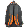 Рюкзак BRAUBERG DELTA универсальный, 3 отделения, серый/оранжевый, 