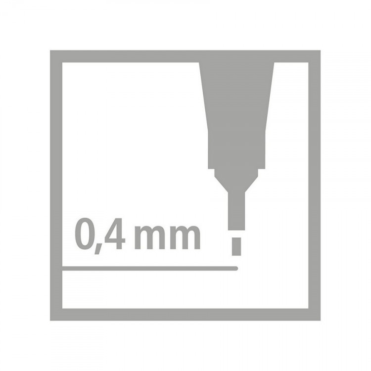 Ручка капиллярная STABILO point 88 0,4 мм, синяя, блистер (STABILO 88/41-B)