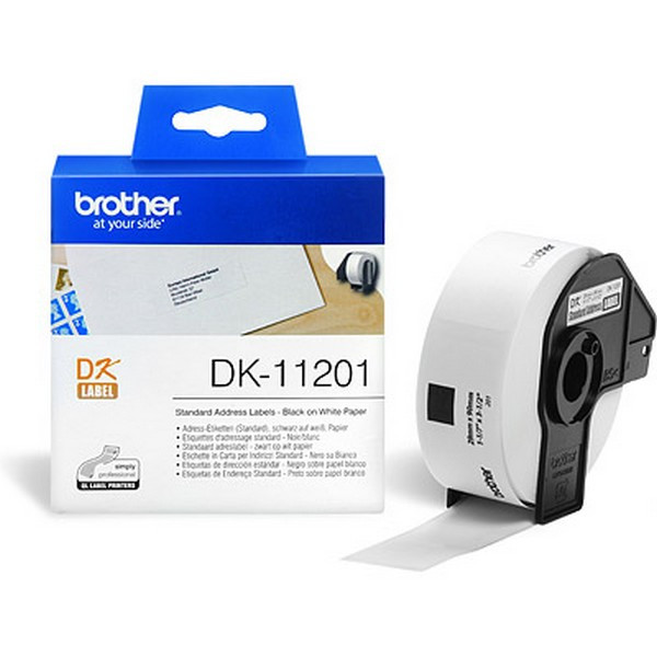 Brother DK11201 Стандартные адресные наклейки Brother DK11201, 29x90 мм (400шт)