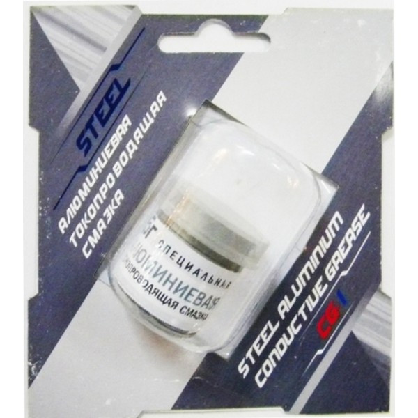 Токопроводящая смазка STEEL CG-1 HOME алюминиевая (5 гр.)