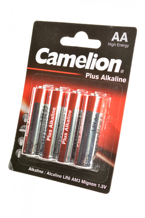 Батарейка Camelion Plus Alkaline LR6-BP4 LR6 BL4 (Комплект 4 шт.)
