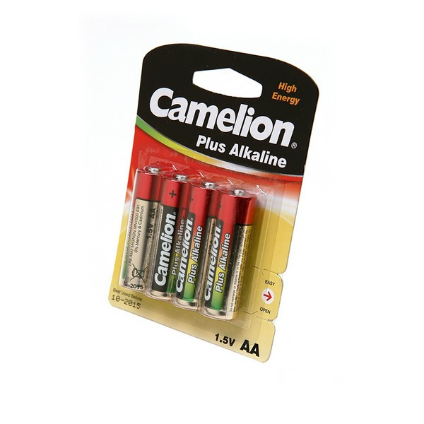 Батарейка Camelion Plus Alkaline LR6-BP4 LR6 BL4 (Комплект 4 шт.)