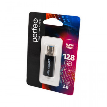 Носитель информации PERFEO PF-C14B128ES USB 3.0 128GB C14 Black Metal Series BL1 Тип: USB3.0-128Цена: за 1 шт.