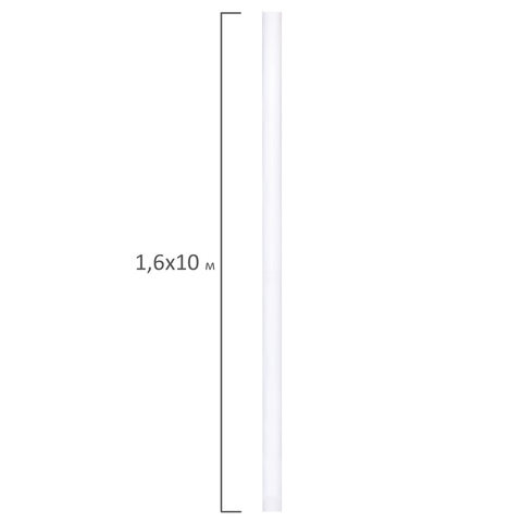 Холст в рулоне BRAUBERG ART CLASSIC, 1,6x10 м, грунт., 380 г/м2, 100% хлопок, среднее зерно, 191032