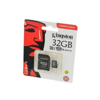 Носитель информации KINGSTON CANVAS Select microSD 32GB (Class 10) UHS-I с адаптером BL1 