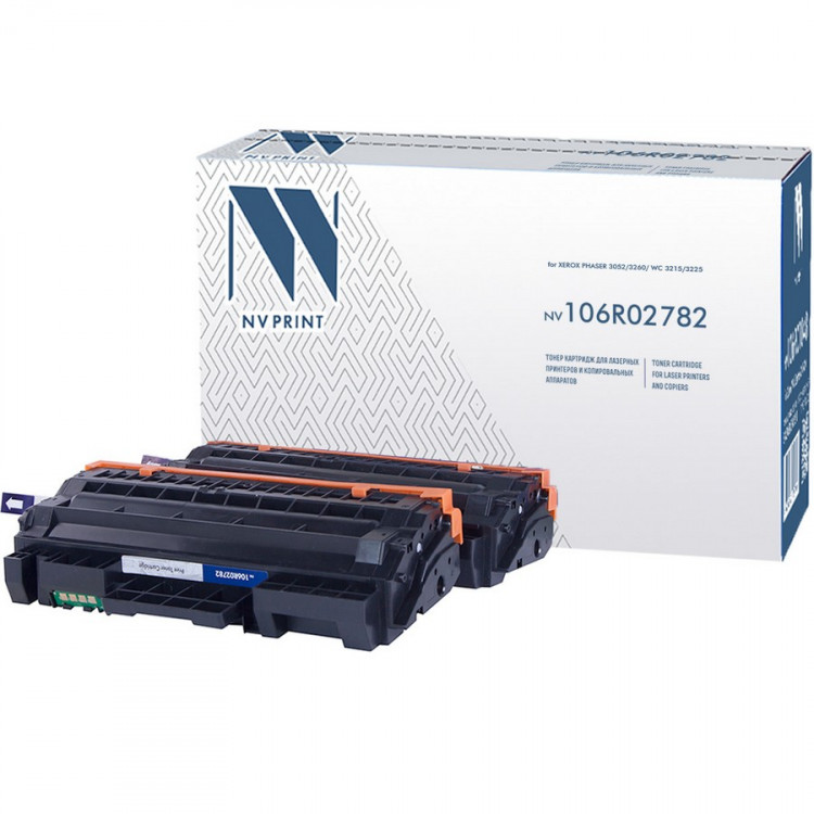 NV Print NVP-106R02782 Картридж совместимый NV-106R02782 для Xerox Phaser 3052 / 3260 /  WC 3215 / 3225 (6000k) (2шт)