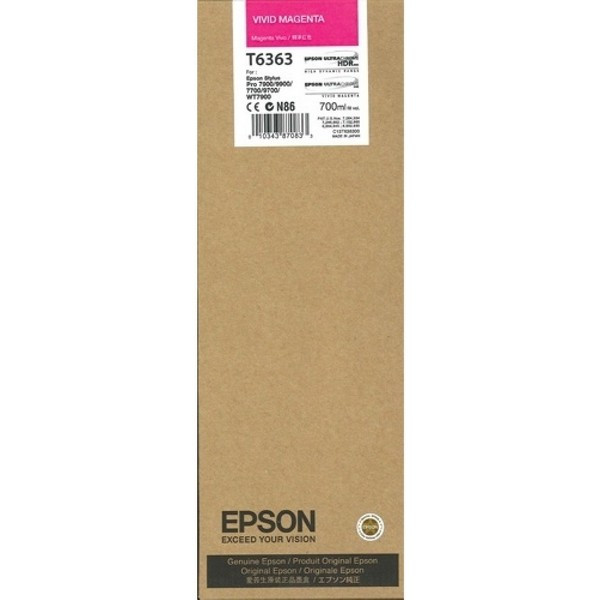 Epson C13T636300 Картридж пурпурный (насыщенный) Epson Stylus Pro 7900/9900/7700/9700 (700 мл)