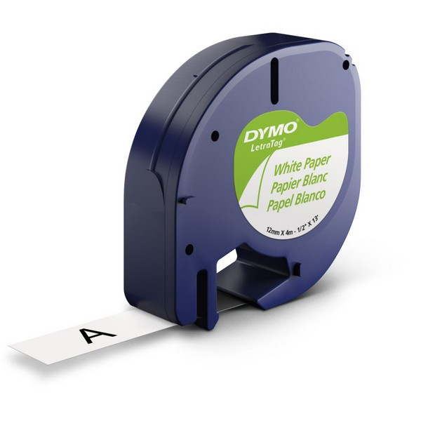 DYMO S0721510 Лента  DYMO для LT-100H  12 ммх4 м  бумажная, белая, шрифт черный, 1 шт в блистере