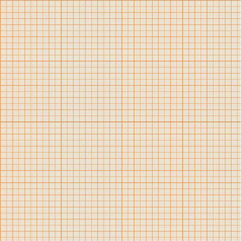 Бумага масштабно-координатная (миллиметровая) ПЛОТНАЯ, рулон 640 мм х 10 м, оранжевая, 80 г/м2, STAFF, 113482