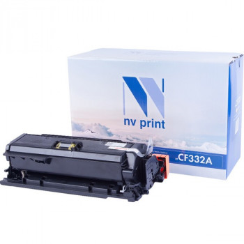 NV Print NVP-CF332AY Картридж совместимый NV-CF332A Yellow для HP Color LaserJet M651dn /  M651n /  M651xh (15000k) NVP-CF332AY, Совместимость: HP LaserJet Color M651dn / M651n / M651xh, ресурс: 15000 стр.