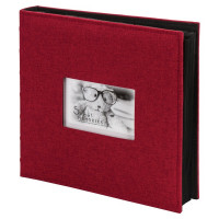 Фотоальбом BRAUBERG на 500 фото 10х15 см, ткань, бордовый, (BRAUBERG 391187)