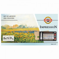 Краски масляные художественные KOH-I-NOOR "Impression", 9 цветов по 16 мл, белила 40 м, 16160300000