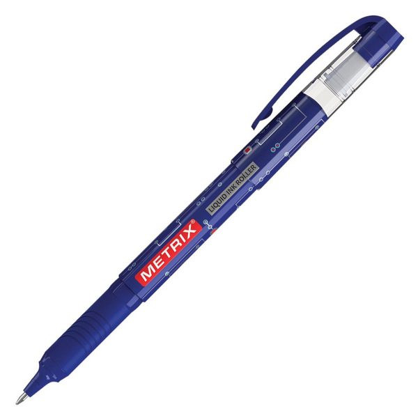 Ручка роллер Erich Krause Metrix, 0,45 мм, грип, одноразовая, цвет чернил синий (Erich Krause EK-45479)