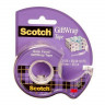 Клейкая лента (скотч) Scotch GiftWrap, канцелярская,  с диспенсером, 19 мм x 7,5 м (3M 15-EEME)