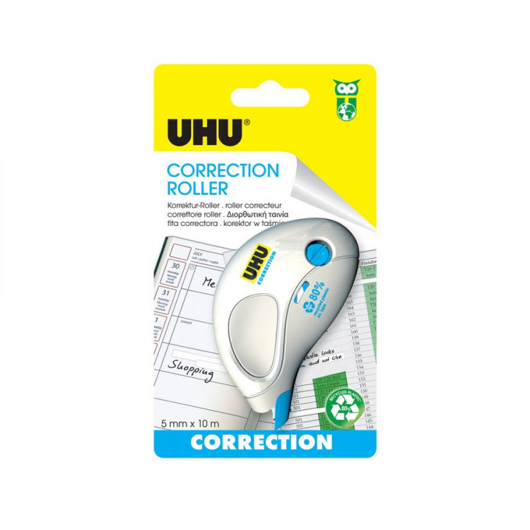 Корректирующий роллер-мышь UHU Correction Roller Compact, Компакт, 5 мм. x 10 м. (UHU 50365)
