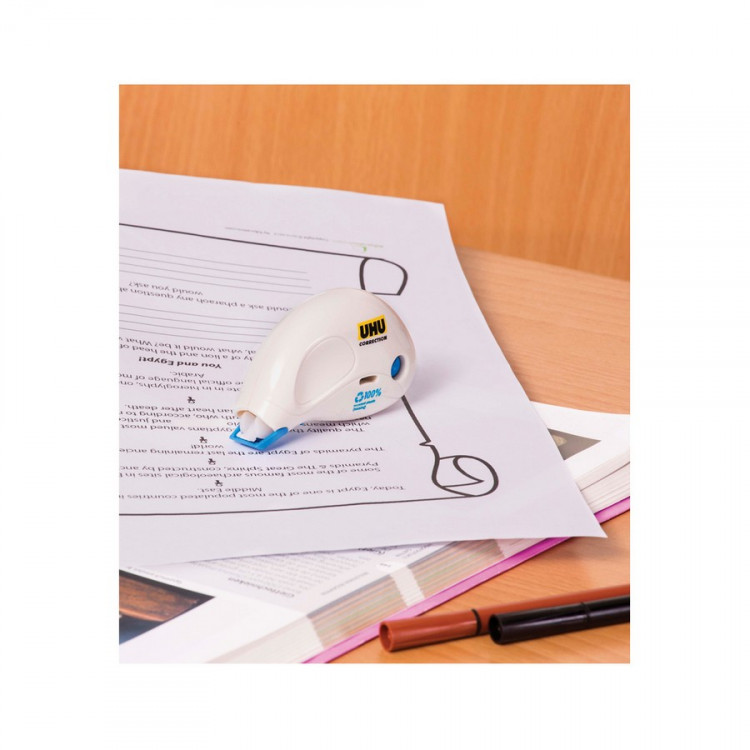 Корректирующий роллер-мышь UHU Correction Roller Compact, Компакт, 5 мм. x 10 м. (UHU 50365)