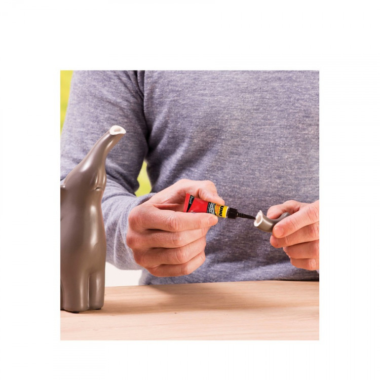 Клей секундный UHU Sekundenkleber Control (Super Glue), универсальный, моментального склеивания, 3 гр. (UHU 36015/40755)