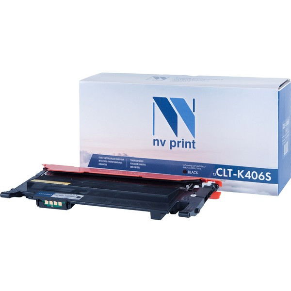 NV Print NVP-CLTK406SBk Картридж совместимый NV-CLT-K406S Black для Samsung CLP 360 /  365 /  365W /  Xpress C410W /  C460W /  CLX 3300 /  3305 /  3305FN /  3305FW /  3305N /  3305W (1500k)