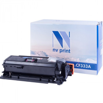 NV Print NVP-CF333AM Картридж совместимый NV-CF333A Magenta для HP Color LaserJet M651dn /  M651n /  M651xh (15000k) NVP-CF333AM, Совместимость: HP LaserJet Color M651dn / M651n / M651xh, ресурс: 15000 стр.