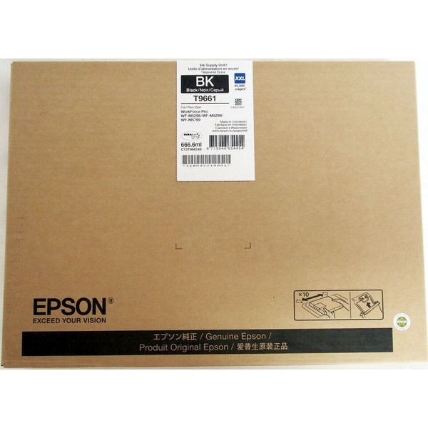 Epson C13T966140 Картридж черный T9661 XXL для Epson WF-M52xx / 57xx