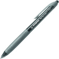 Ручка Шариковая Автоматическая Stabilo Performer + Толщина Линии Xf, Цвет Чернил Черный, Цвет Корпуса Черный/Черный 0,30 мм. (STABILO 328/3-46)