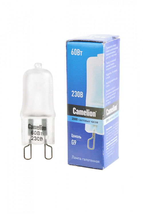Лампа Camelion G9 230V 60W матовая