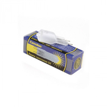 Лампа Camelion G9 230V 60W матовая Тип: HSG-60-230-G9Цена: за 1 шт.