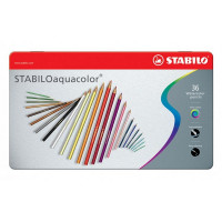 Набор Акварельных Цветных Карандей Stabiloaquacolor 36 Цв, Металлический Футляр (STABILO 1636-5)