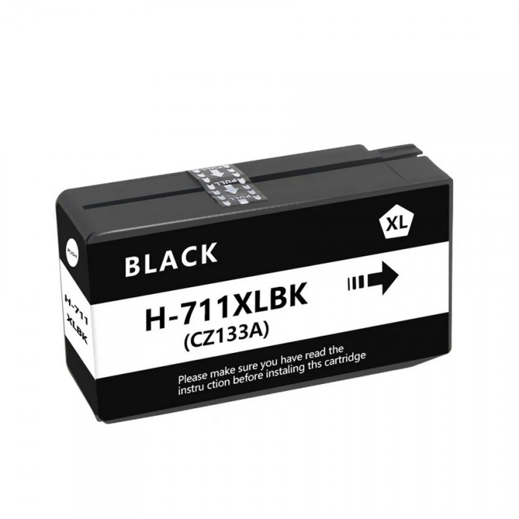 NV Print NVP-CZ133A Струйный картридж 711 (NV-CZ133A) Black для HP Designjet T120 / T520 (80 мл) совместимый