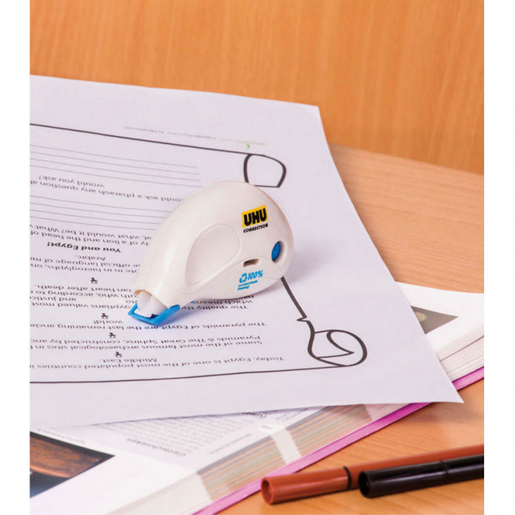 Корректирующий роллер-мышь UHU Correction Roller Compact, Компакт, 5 мм. x 10 м. (UHU 50370)