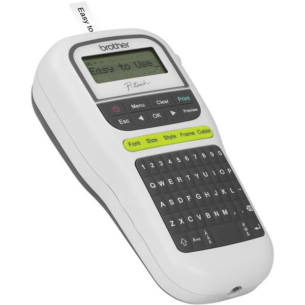 Brother PTH110R1 Принтер для печати наклеек Brother PT-H110 (ручной, от 3,5 до 12мм, 20мм / сек, однострочный)