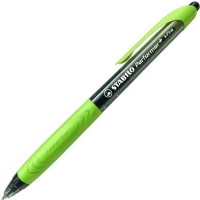 Ручка Шариковая Автоматическая Stabilo Performer + Толщина Линии Xf, Цвет Чернил Черный, Цвет Корпуса Черный/Зеленый 0,30 мм. (STABILO 328/3-46-1)