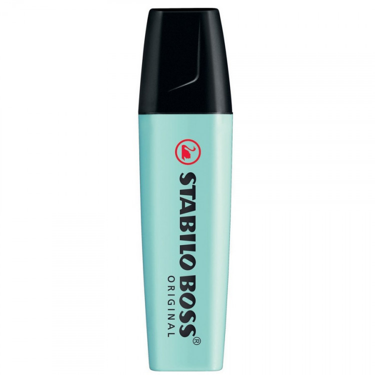 Текстовыделитель Stabilo Boss Original Pastel 70/113, 2-5 мм, скошенный, бирюзовый (Stabilo 70/113)