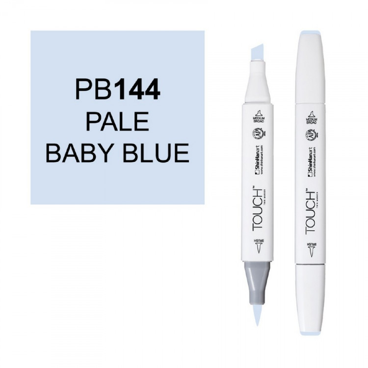 Маркер спиртовой ShinHanart Touch Twin Brush PB144 Синий нежный бледный (ShinHanart 1210144)