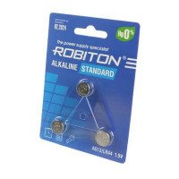 Батарейка ROBITON STANDARD R-AG13-0-BL3 (0% Hg) AG13 LR44 357 A76 МЦ-1154 BL3 (Комплект 3 шт.)