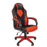Кресло компьютерное СН GAME 17, экокожа, черное/красное, 7024560