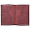 Обложка для паспорта натуральная кожа "Virginia", "Герб", темно-бордовая, BRAUBERG, 237199