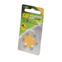 Батарейка GP Hearing Aid ZA10F-D6 ZA10 BL6 (Комплект 6 шт.)