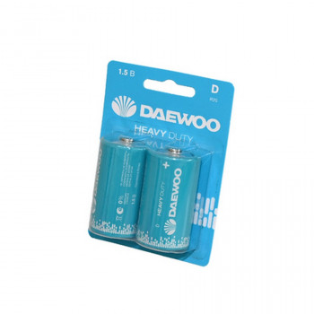 Батарейка DAEWOO Heavy Duty R20 BL2 (Комплект 2 шт.) Тип: R20Цена: за комплект