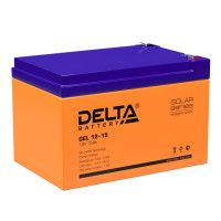 Energon Delta GEL 12-15 Аккумуляторная батарея DELTA GEL 12-15 (12В / 15Ач, Тип: AGM;Гелевый, Клемма: F2, ДхШхВ: 151х98х96мм (Полная высота: 100мм), срок службы: 10-12 лет, Гарантия: 1г, вес: 3,7кг)