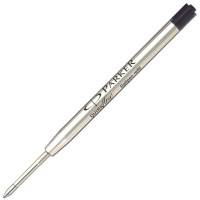 Стержень для шариковой ручки PARKER Quinkflow, тип PARKER, металлический, 98 мм, линия 1 мм/М, черный, без упаковки, 1 шт. (PARKER S0909440)